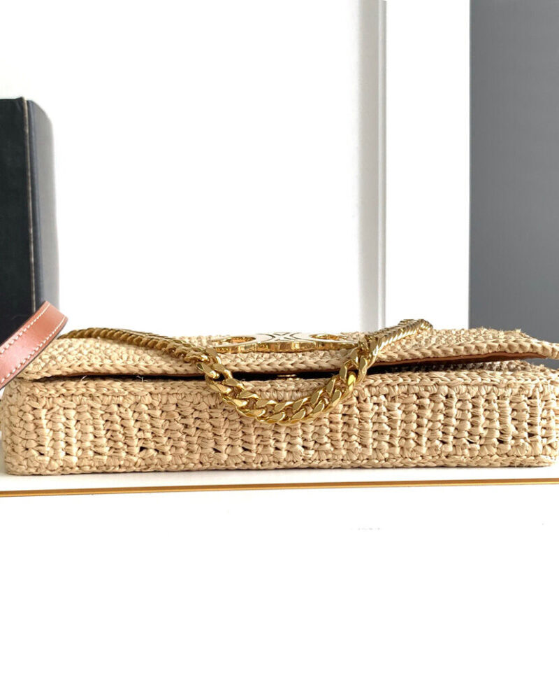 Celine Multipochette In Raffia 10M432 Coffee